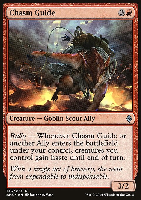 Chasm Guide, Battle for Zendikar #143, Magic: The Gathering card