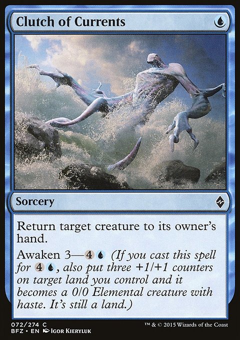Clutch of Currents, Battle for Zendikar #72, Magic: The Gathering card