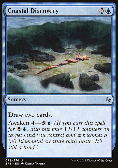 Coastal Discovery, Battle for Zendikar #73, Magic: The Gathering card
