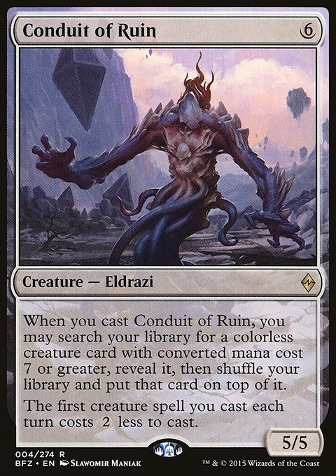 Conduit of Ruin, Battle for Zendikar #4, Magic: The Gathering card