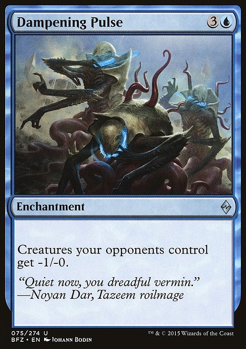 Dampening Pulse, Battle for Zendikar #75, Magic: The Gathering card