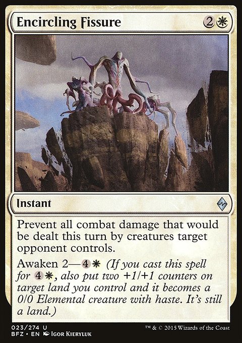 Encircling Fissure, Battle for Zendikar #23, Magic: The Gathering card
