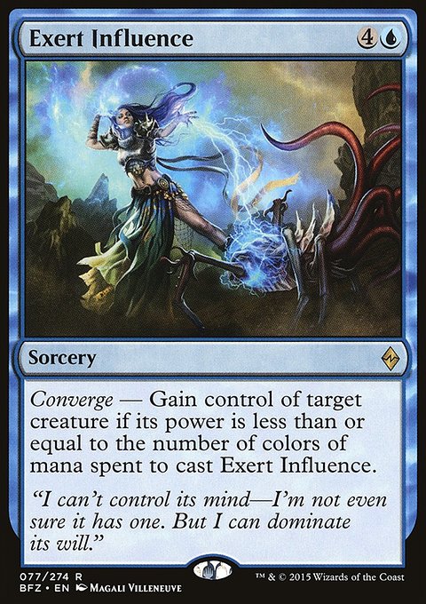 Exert Influence, Battle for Zendikar #77, Magic: The Gathering card