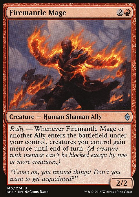 Firemantle Mage, Battle for Zendikar #145, Magic: The Gathering card