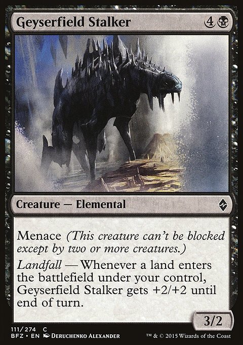 Geyserfield Stalker, Battle for Zendikar #111, Magic: The Gathering card