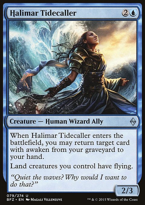 Halimar Tidecaller, Battle for Zendikar #79, Magic: The Gathering card