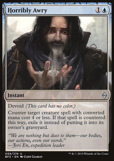 Horribly Awry, Battle for Zendikar #59, Magic: The Gathering card
