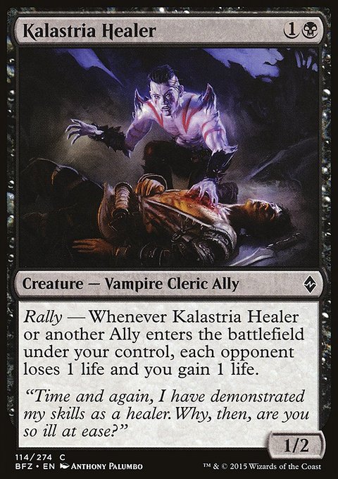 Kalastria Healer, Battle for Zendikar #114, Magic: The Gathering card