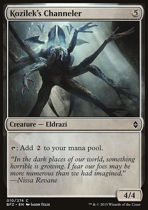 Kozilek's Channeler, Battle for Zendikar #10, Magic: The Gathering card