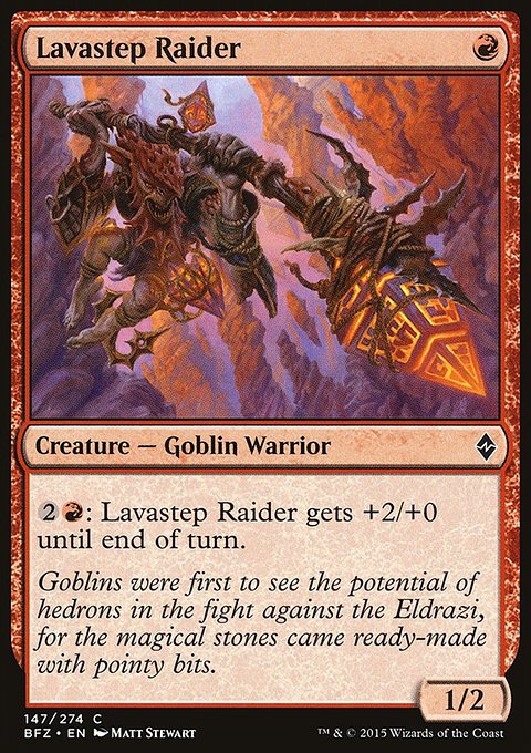 Lavastep Raider, Battle for Zendikar #147, Magic: The Gathering card