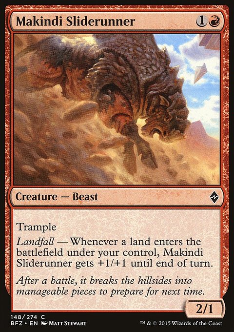 Makindi Sliderunner, Battle for Zendikar #148, Magic: The Gathering card