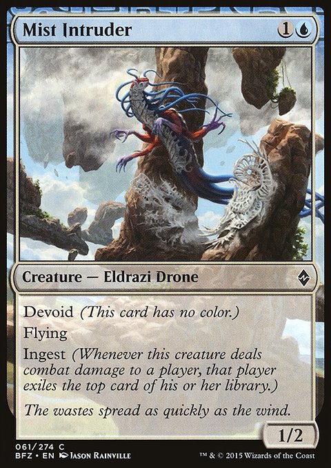 Mist Intruder, Battle for Zendikar #61, Magic: The Gathering card