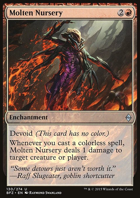 Molten Nursery, Battle for Zendikar #130, Magic: The Gathering card