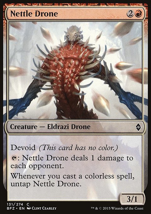 Nettle Drone, Battle for Zendikar #131, Magic: The Gathering card