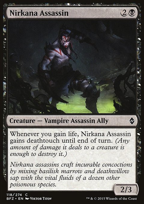Nirkana Assassin, Battle for Zendikar #118, Magic: The Gathering card