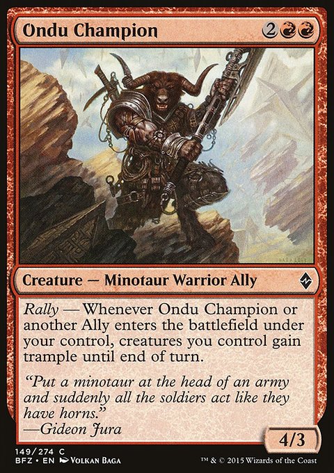 Ondu Champion, Battle for Zendikar #149, Magic: The Gathering card