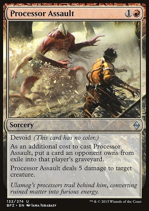 Processor Assault, Battle for Zendikar #132, Magic: The Gathering card