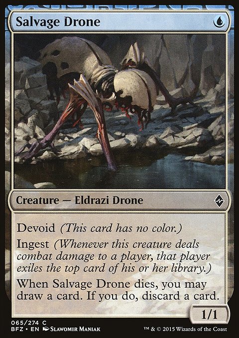 Salvage Drone, Battle for Zendikar #65, Magic: The Gathering card
