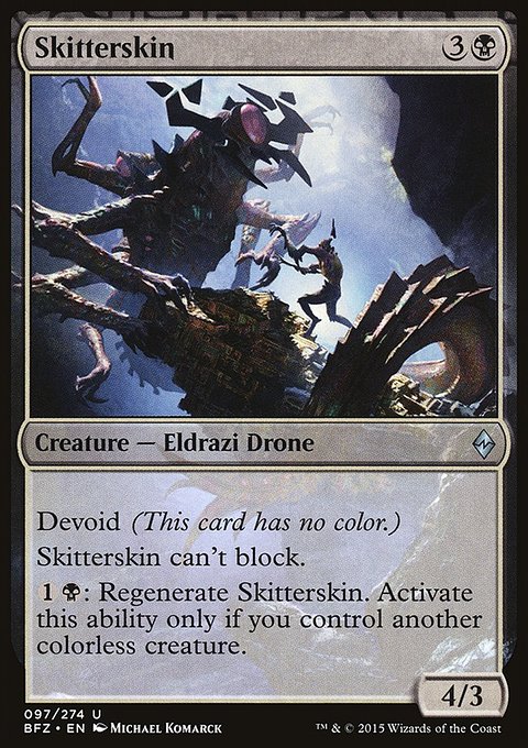 Skitterskin, Battle for Zendikar #97, Magic: The Gathering card