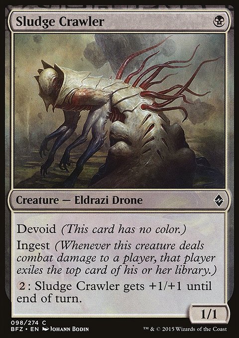 Sludge Crawler, Battle for Zendikar #98, Magic: The Gathering card