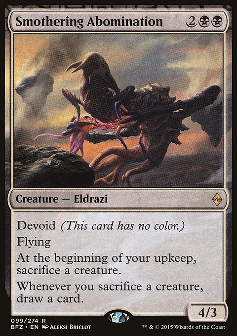 Smothering Abomination, Battle for Zendikar #99, Magic: The Gathering card