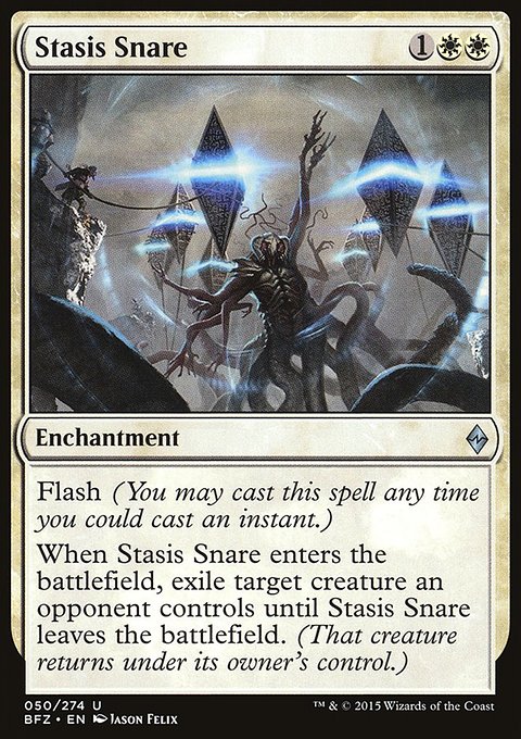 Stasis Snare, Battle for Zendikar #50, Magic: The Gathering card