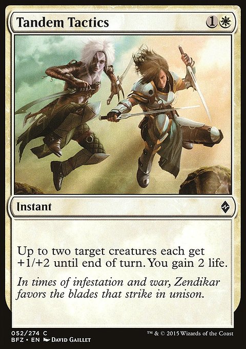 Tandem Tactics, Battle for Zendikar #52, Magic: The Gathering card