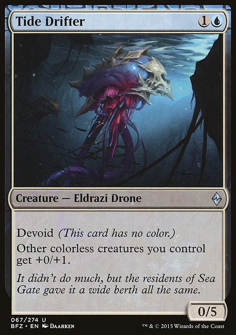 Tide Drifter, Battle for Zendikar #67, Magic: The Gathering card