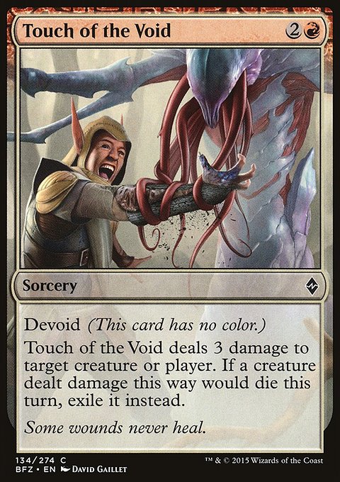 Touch of the Void, Battle for Zendikar #134, Magic: The Gathering card