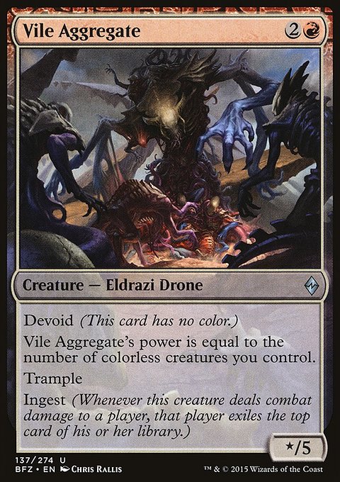 Vile Aggregate, Battle for Zendikar #137, Magic: The Gathering card