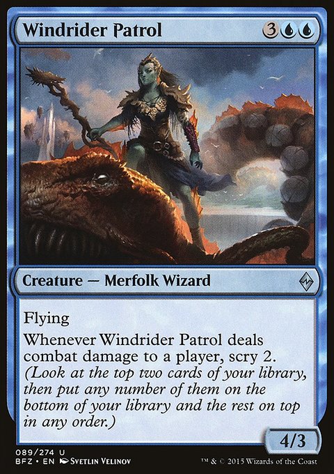 Windrider Patrol, Battle for Zendikar #89, Magic: The Gathering card