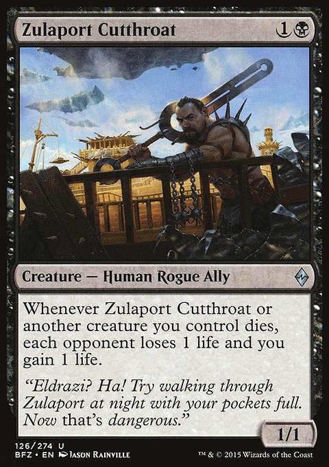 Zulaport Cutthroat, Battle for Zendikar #126, Magic: The Gathering card