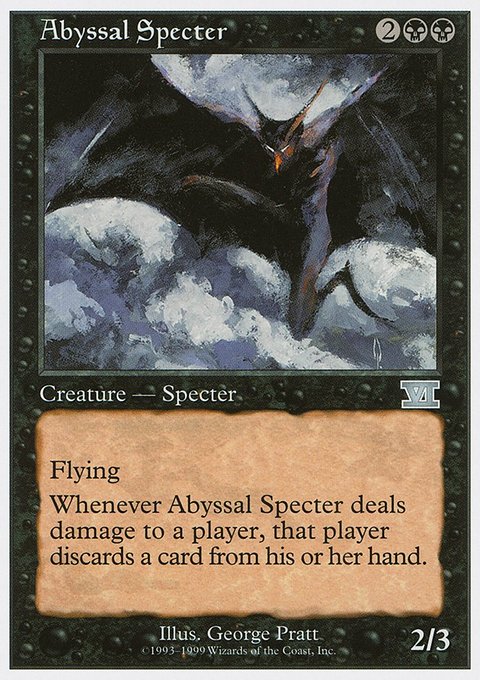 Abyssal Specter, Battle Royale Box Set #1, Magic: The Gathering card