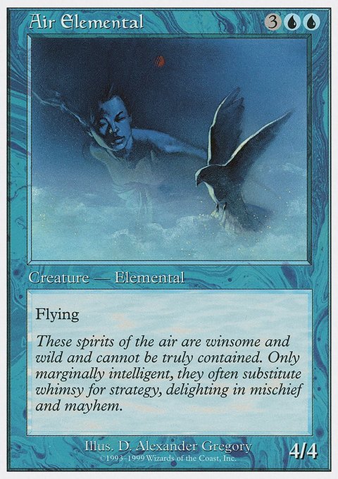 Air Elemental, Battle Royale Box Set #3, Magic: The Gathering card