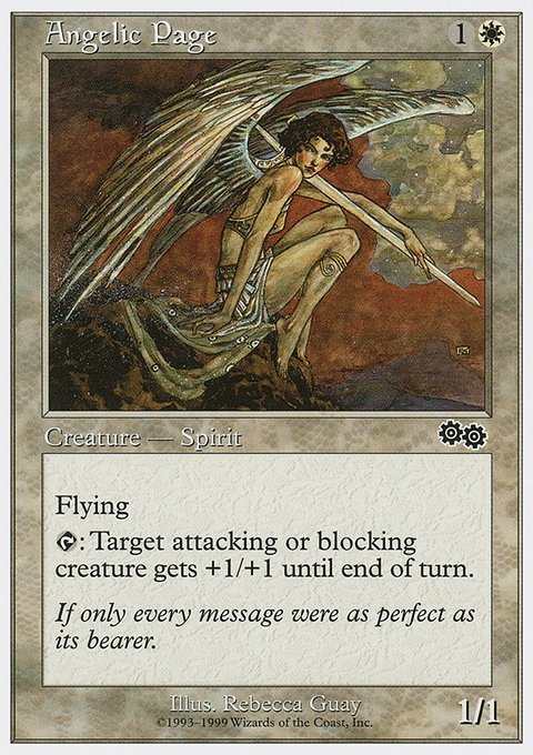 Angelic Page, Battle Royale Box Set #4, Magic: The Gathering card