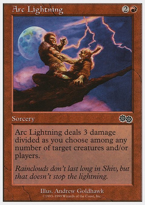 Arc Lightning, Battle Royale Box Set #5, Magic: The Gathering card