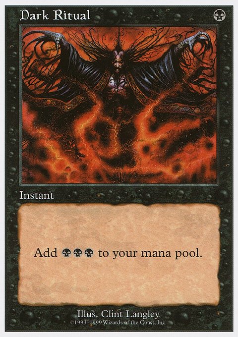 Dark Ritual, Battle Royale Box Set #18, Magic: The Gathering card