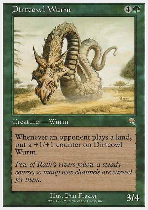 Dirtcowl Wurm, Battle Royale Box Set #19, Magic: The Gathering card