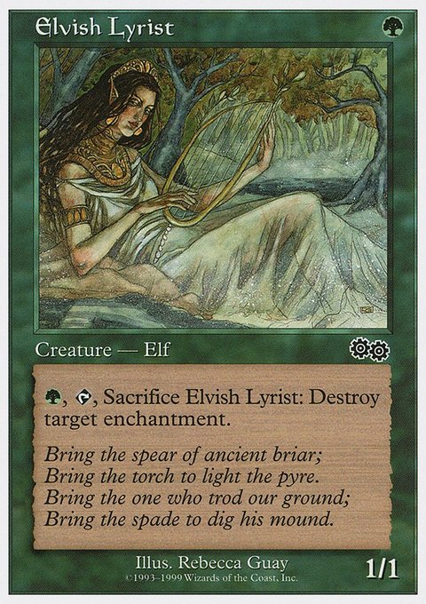 Elvish Lyrist, Battle Royale Box Set #23, Magic: The Gathering card