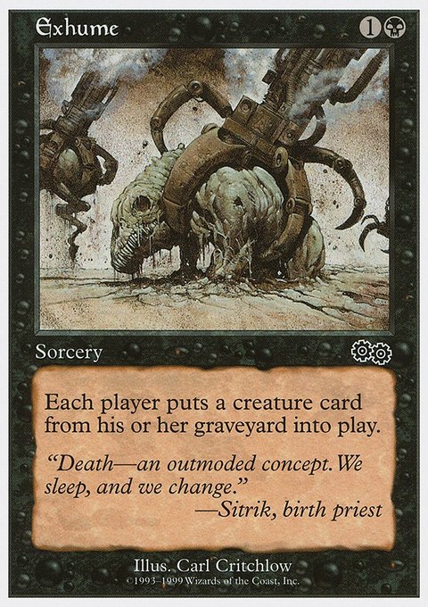 Exhume, Battle Royale Box Set #24, Magic: The Gathering card