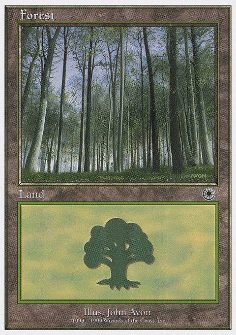 Forest, Battle Royale Box Set #104, Magic: The Gathering card