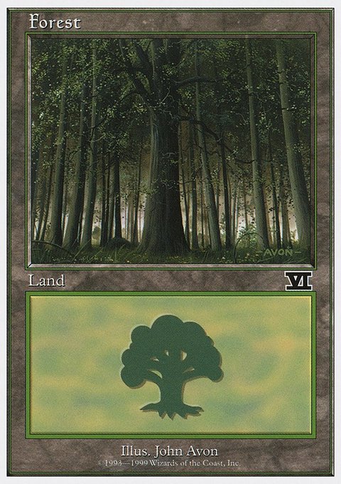 Forest, Battle Royale Box Set #105, Magic: The Gathering card
