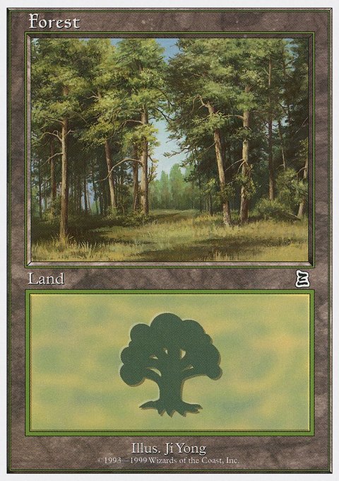 Forest, Battle Royale Box Set #107, Magic: The Gathering card