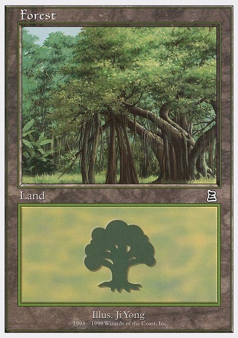 Forest, Battle Royale Box Set #108, Magic: The Gathering card