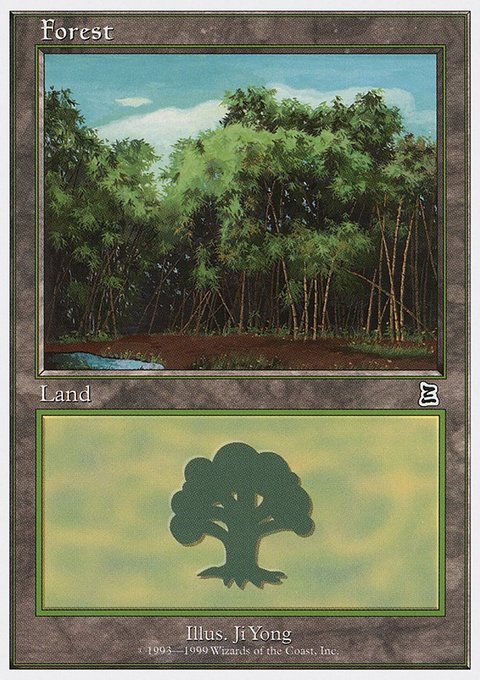 Forest, Battle Royale Box Set #109, Magic: The Gathering card