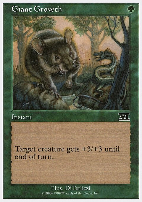 Giant Growth, Battle Royale Box Set #29, Magic: The Gathering card