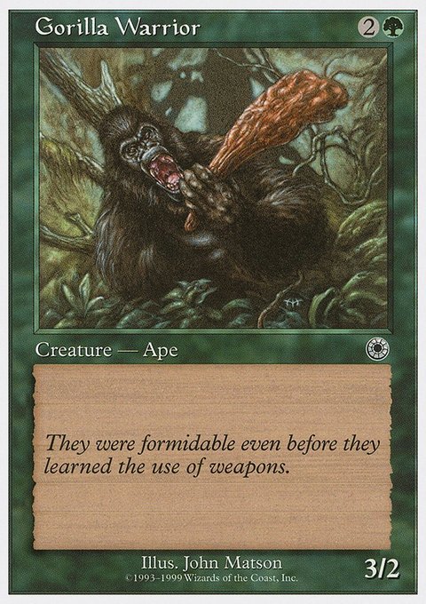 Gorilla Warrior, Battle Royale Box Set #30, Magic: The Gathering card