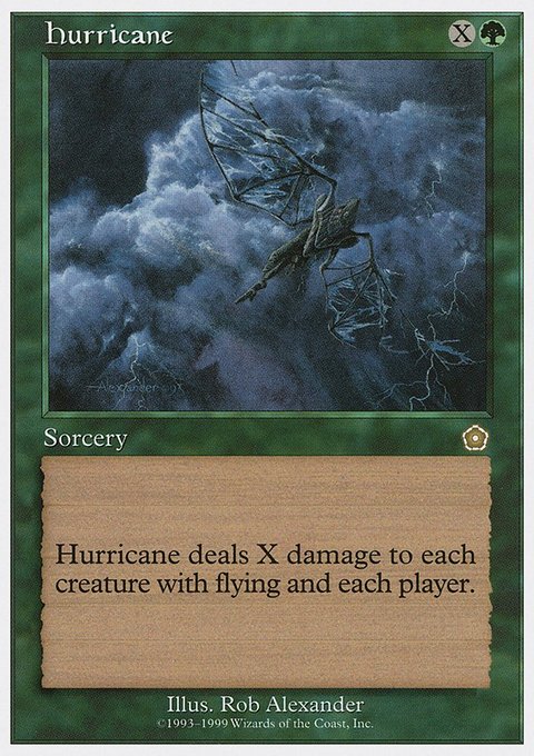 Hurricane, Battle Royale Box Set #33, Magic: The Gathering card