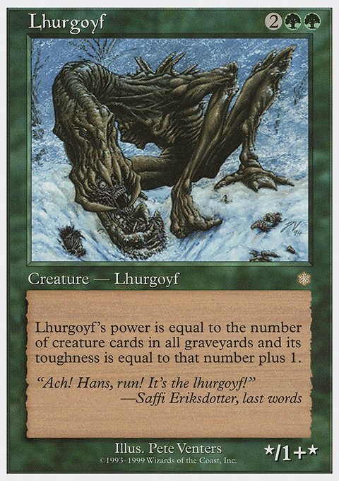 Lhurgoyf, Battle Royale Box Set #36, Magic: The Gathering card