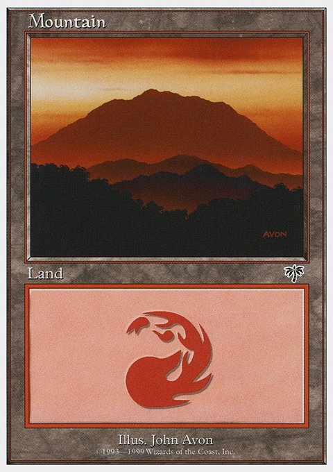 Mountain, Battle Royale Box Set #115, Magic: The Gathering card
